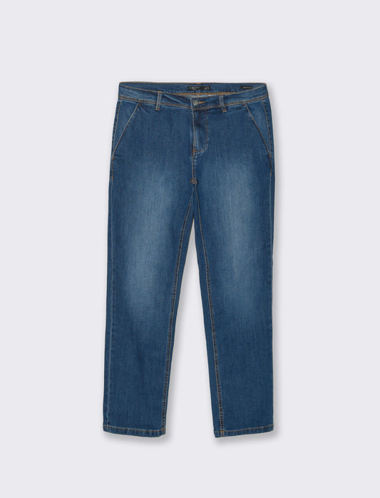 Jeans chino regular fit da uomo - Denim