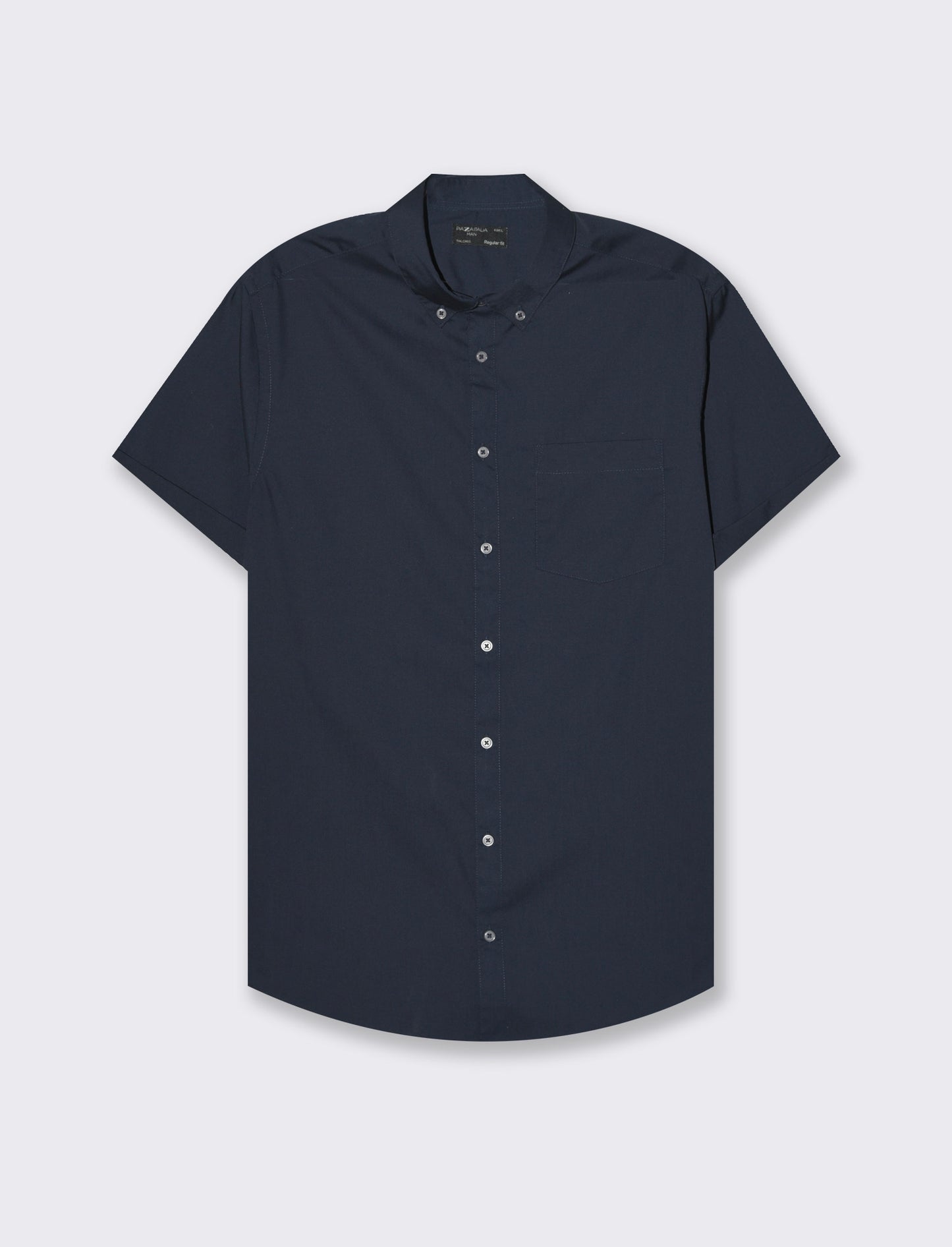 Man's basic regular fit easy iron shirt - Blue