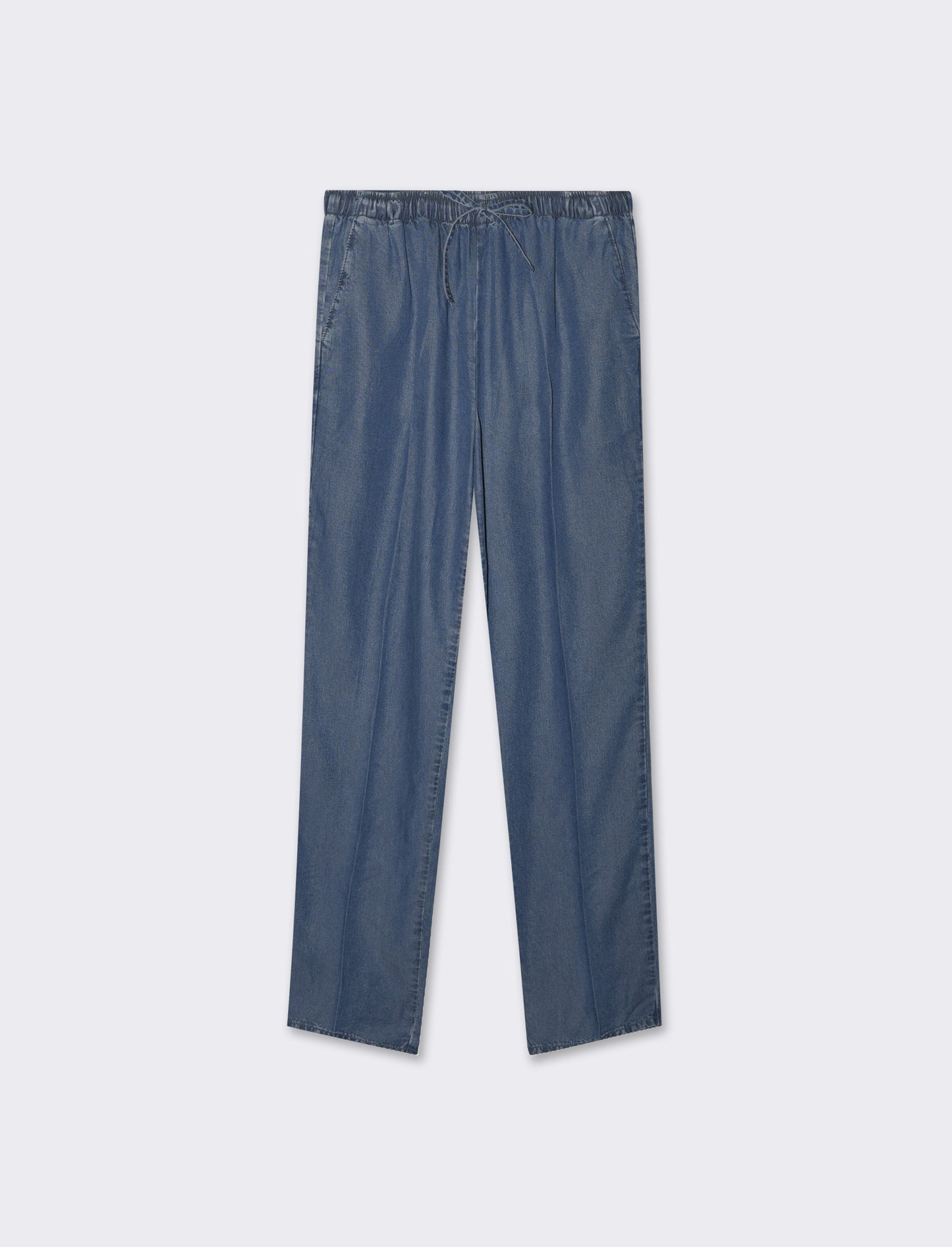 Pantalone con coulisse da donna - DENIM SCURO