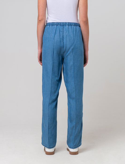 Pantalone con coulisse da donna - Denim