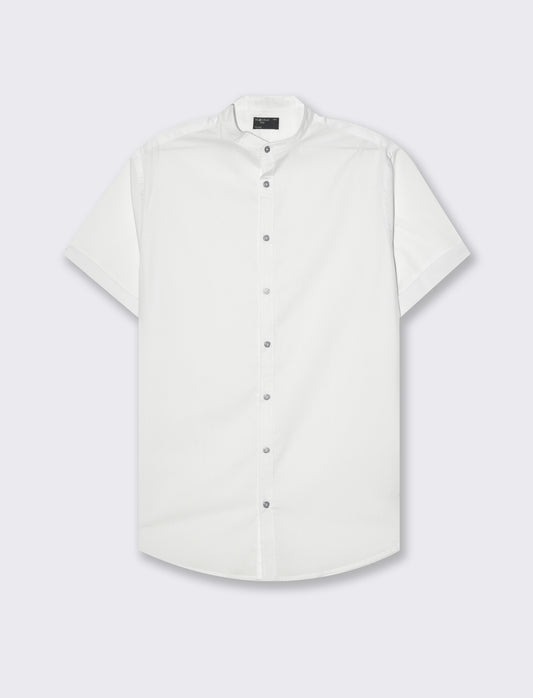 Camicia basic regular fit easy iron da uomo - Bianco