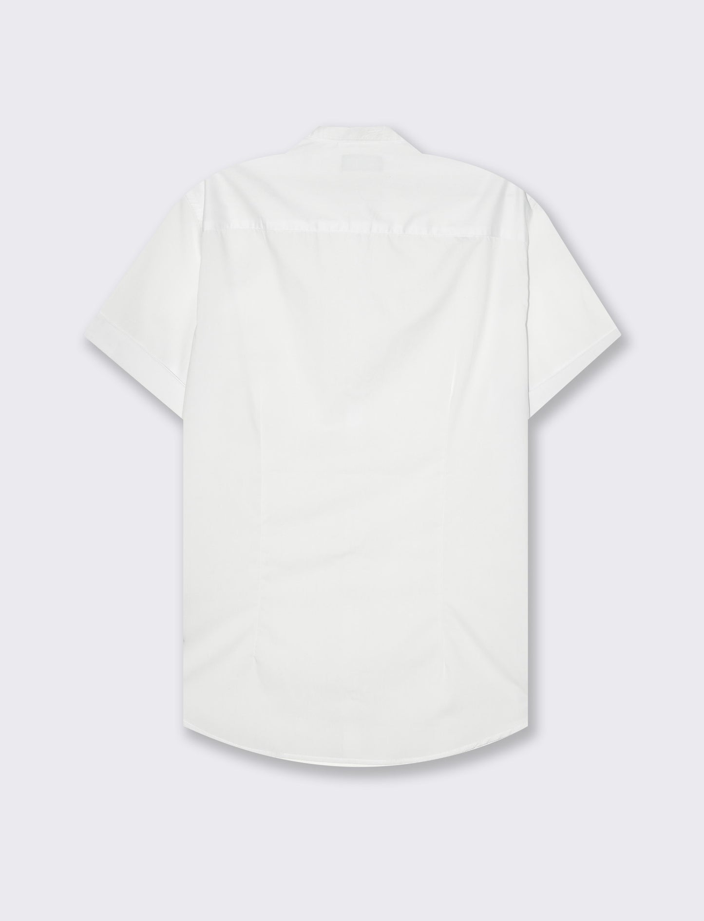 Man's basic regular fit easy iron shirt - White