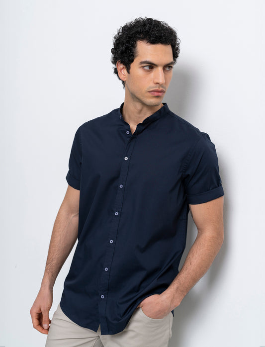 Camicia basic regular fit easy iron da uomo - Blu