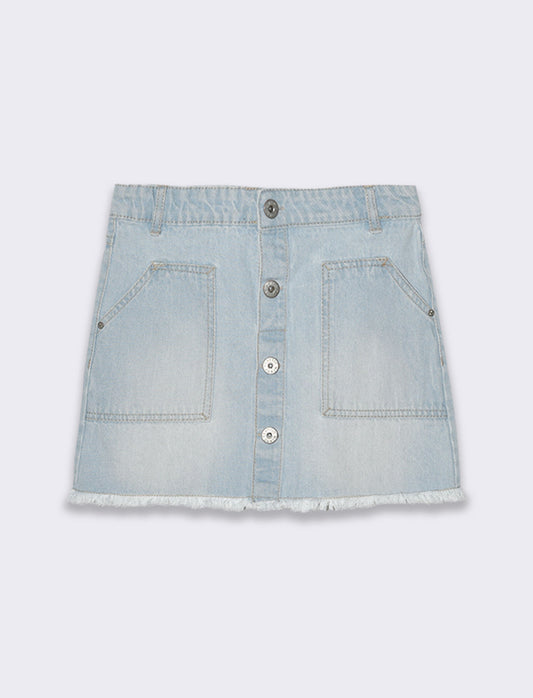 Minigonna in jeans da bambina - Denim chiaro