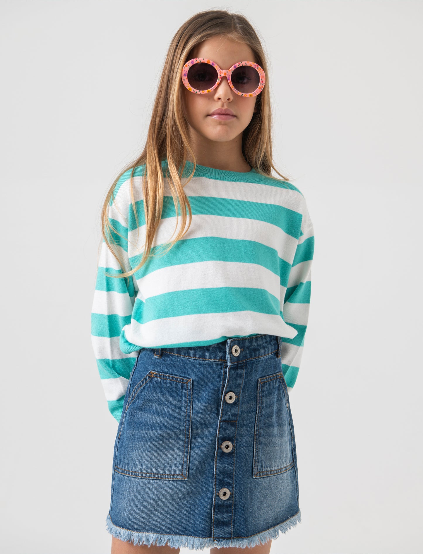 Minigonna in jeans da bambina - Denim