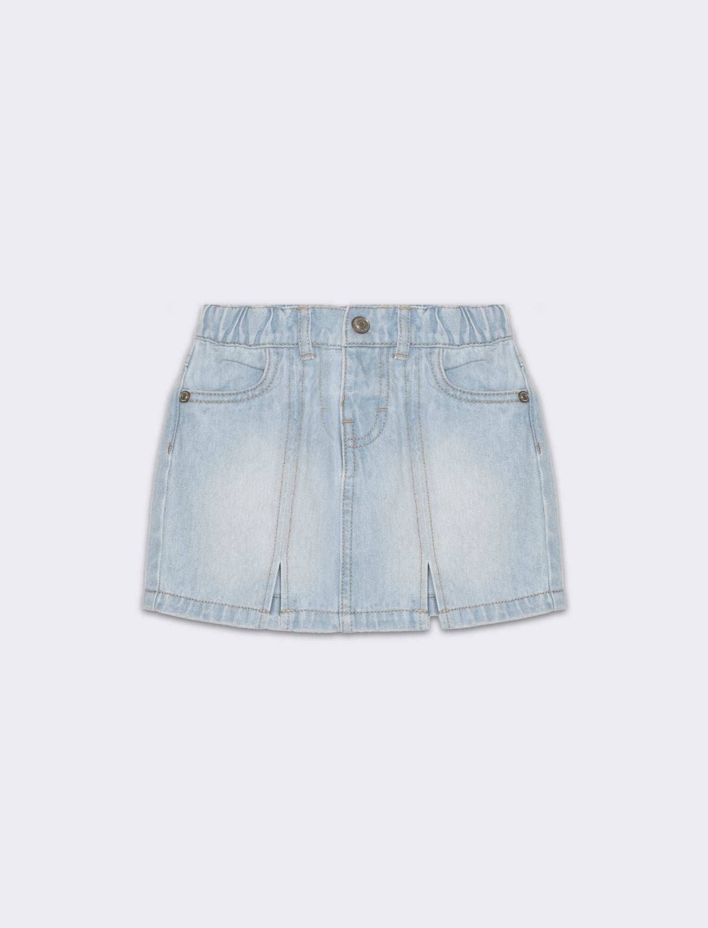 Monigonna in denim da neonata - Denim chiaro