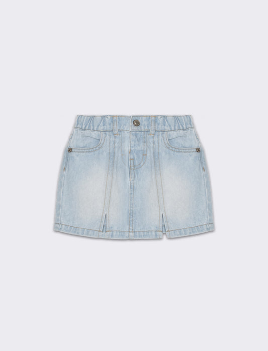 Monigonna in denim da neonata - Denim chiaro
