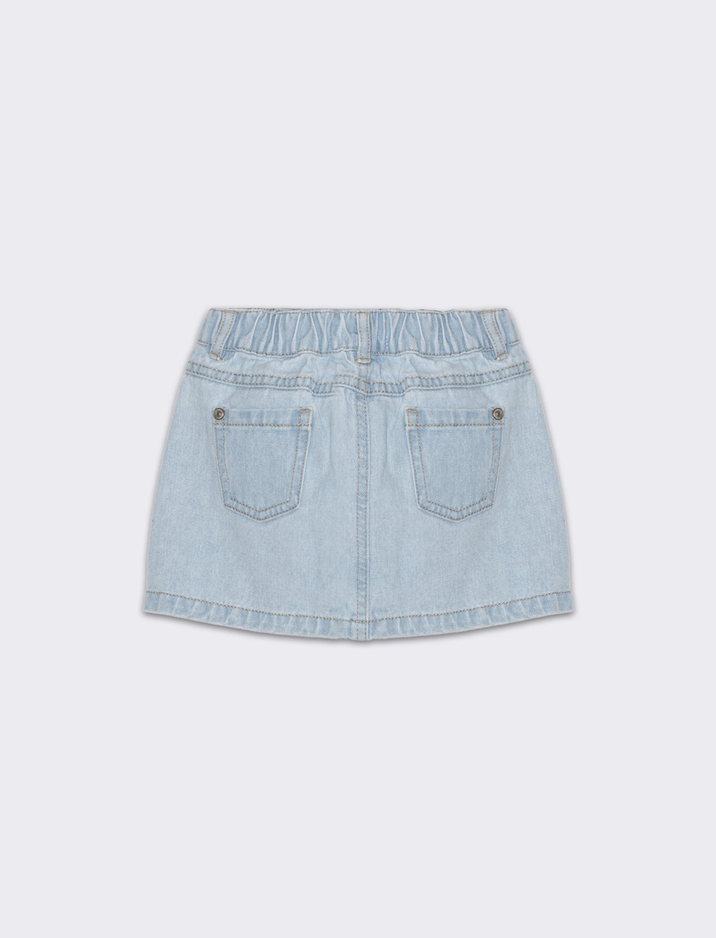 Monigonna in denim da neonata - Denim chiaro