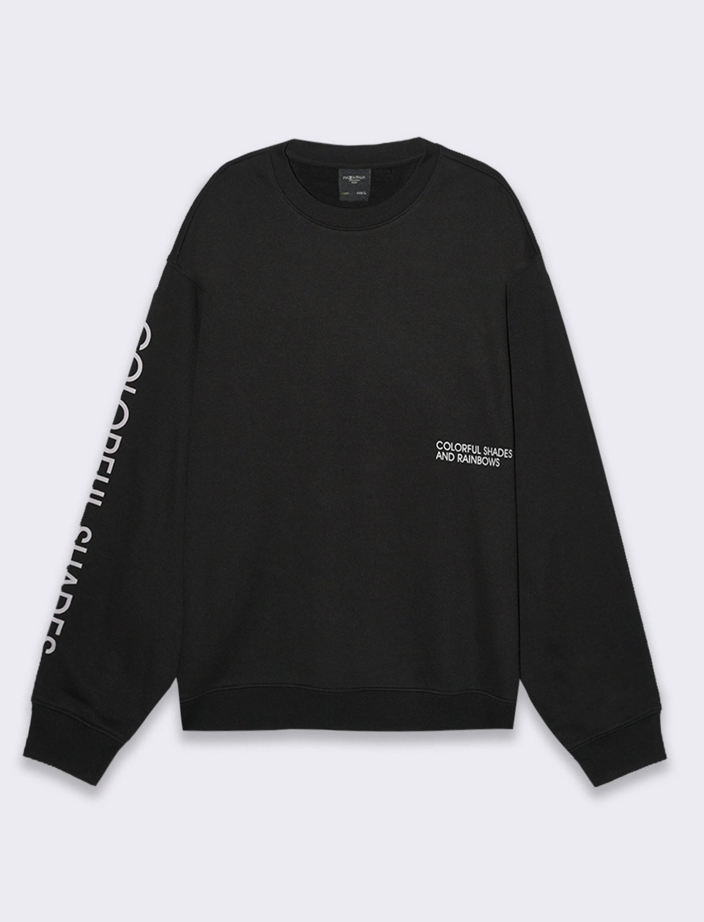 Man's printed crewneck sweatshirt - Black