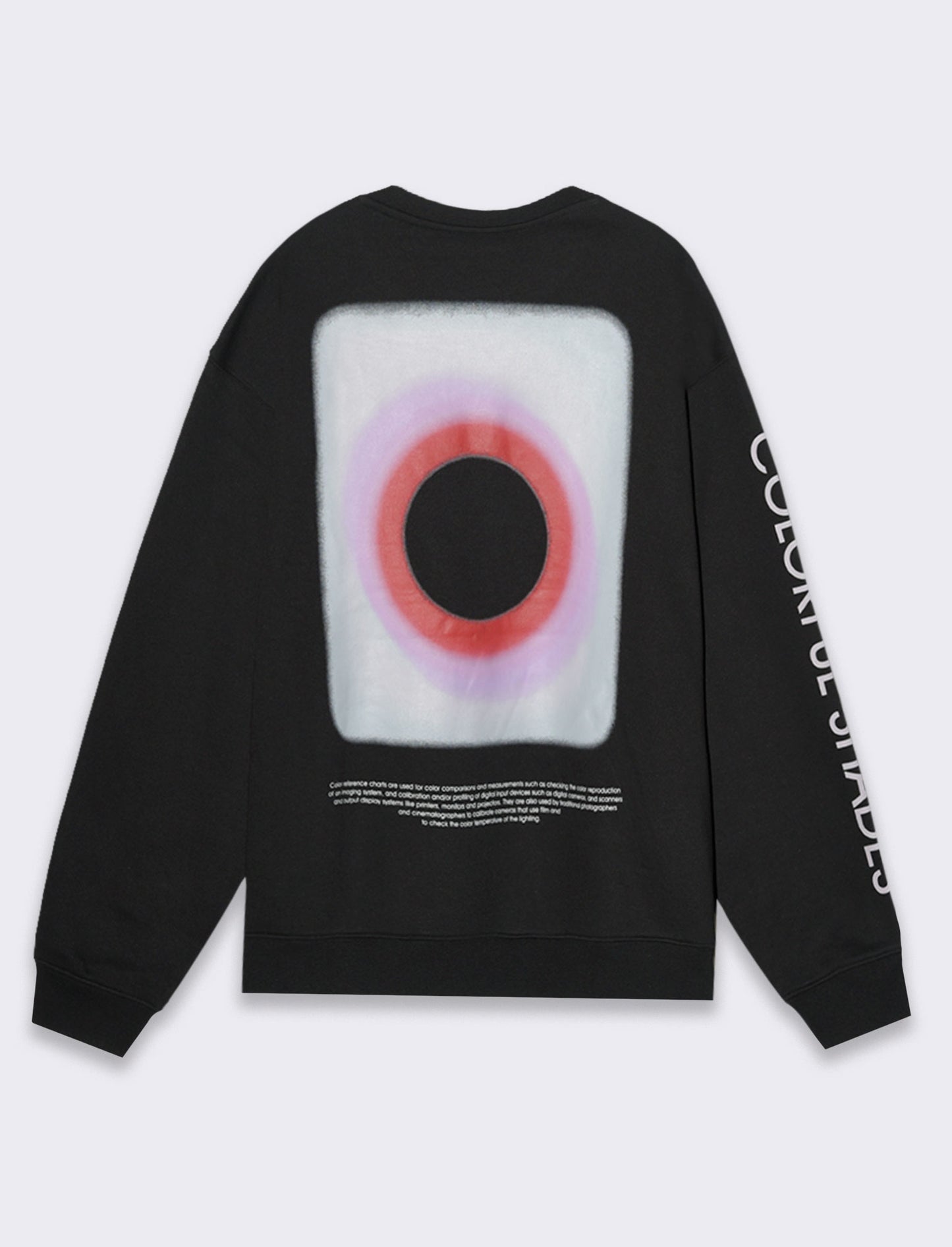 Man's printed crewneck sweatshirt - Black