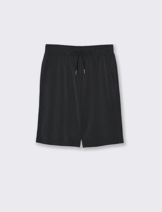 Bermuda con coulisse da donna - Nero