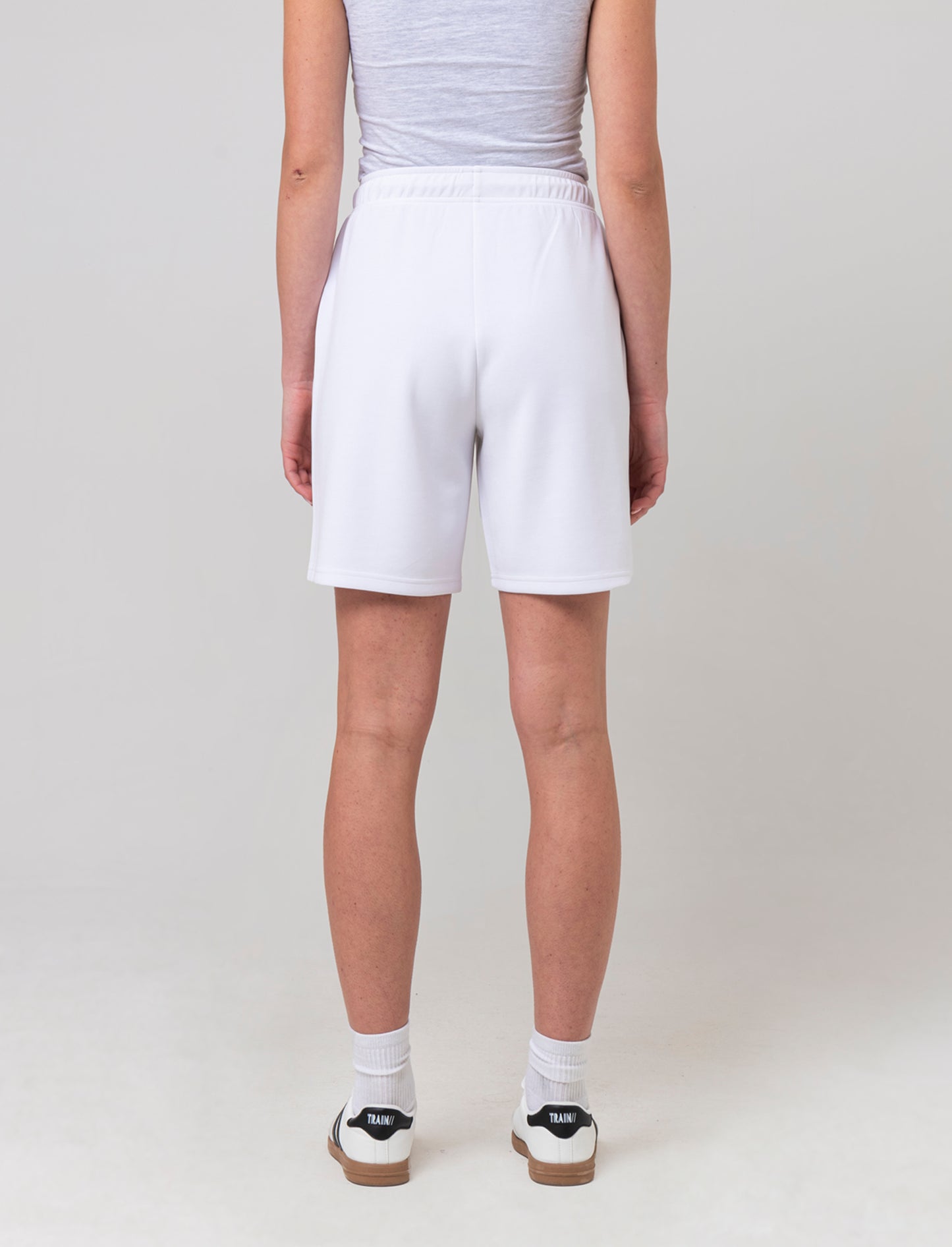 Bermuda con coulisse da donna - Bianco
