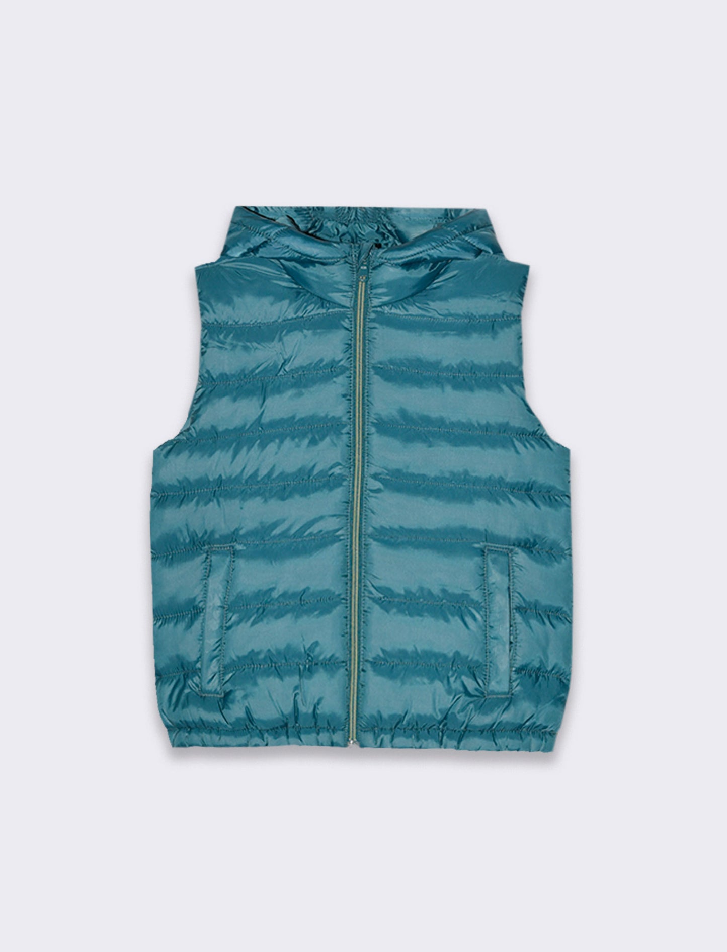 Gilet trapuntato leggero da bambino - Verde Ottanio