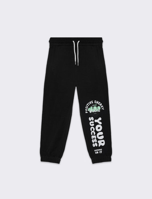 Pantaloni in cotone da bambino - Nero