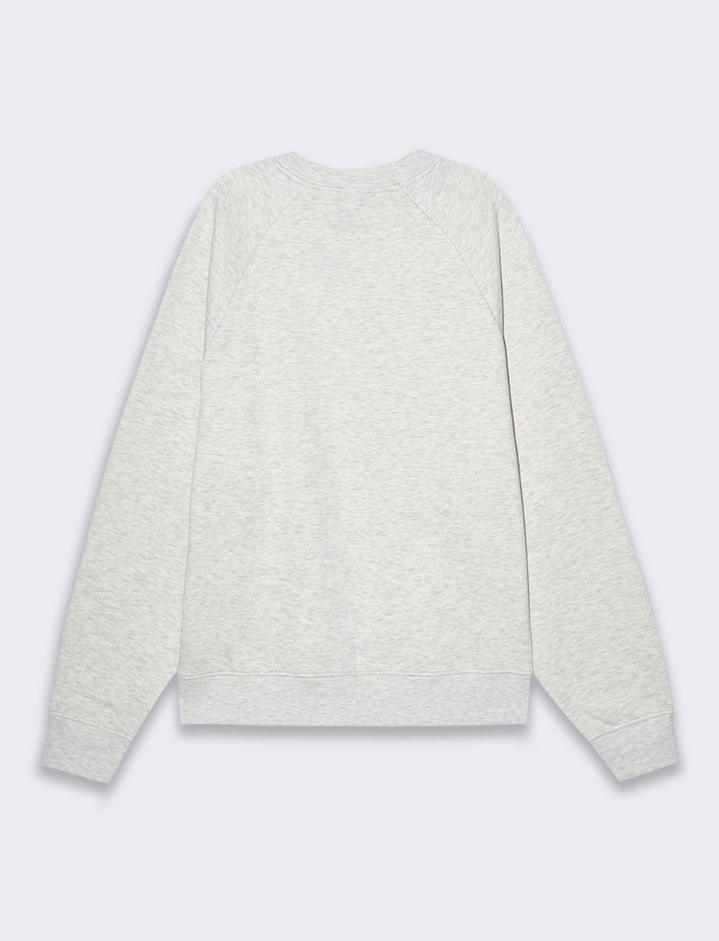 Felpa girocollo con ricamo da uomo - Grigio mel.