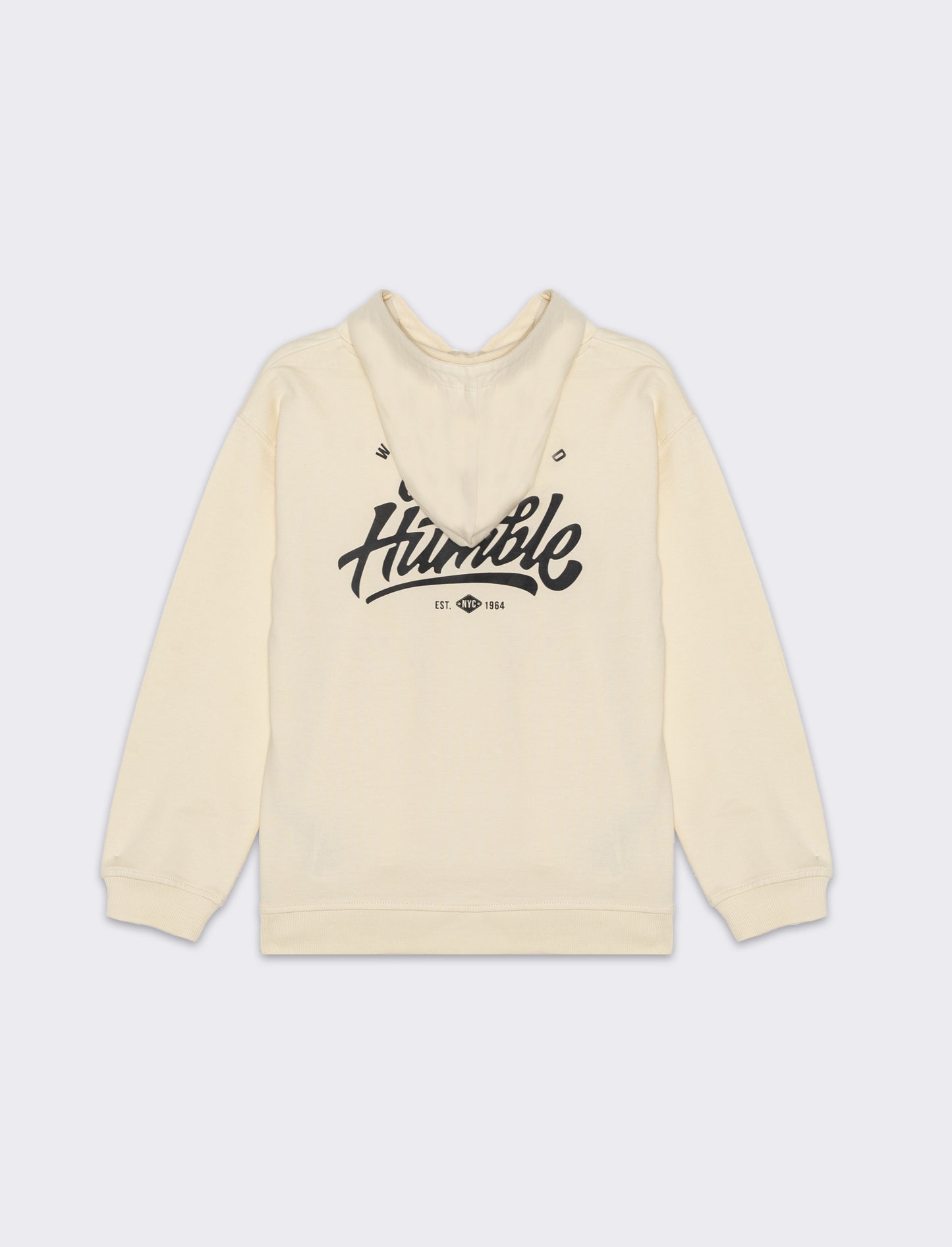 Felpa con cappuccio e stampa da bambino - Beige