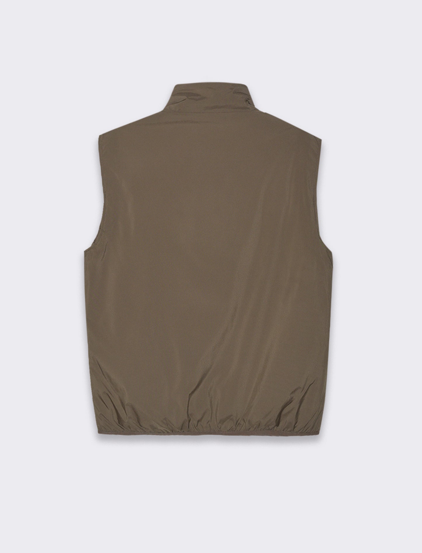 Giubbotto basic smanicato da uomo - Grigio fango