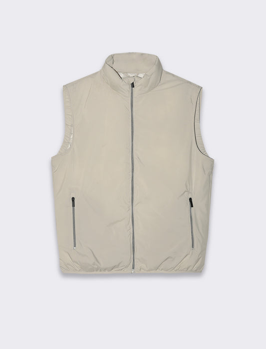 Man's basic sleeveless jacket - Grey