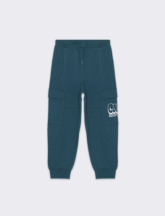 Jogger in felpa da bambino - Verde Ottanio