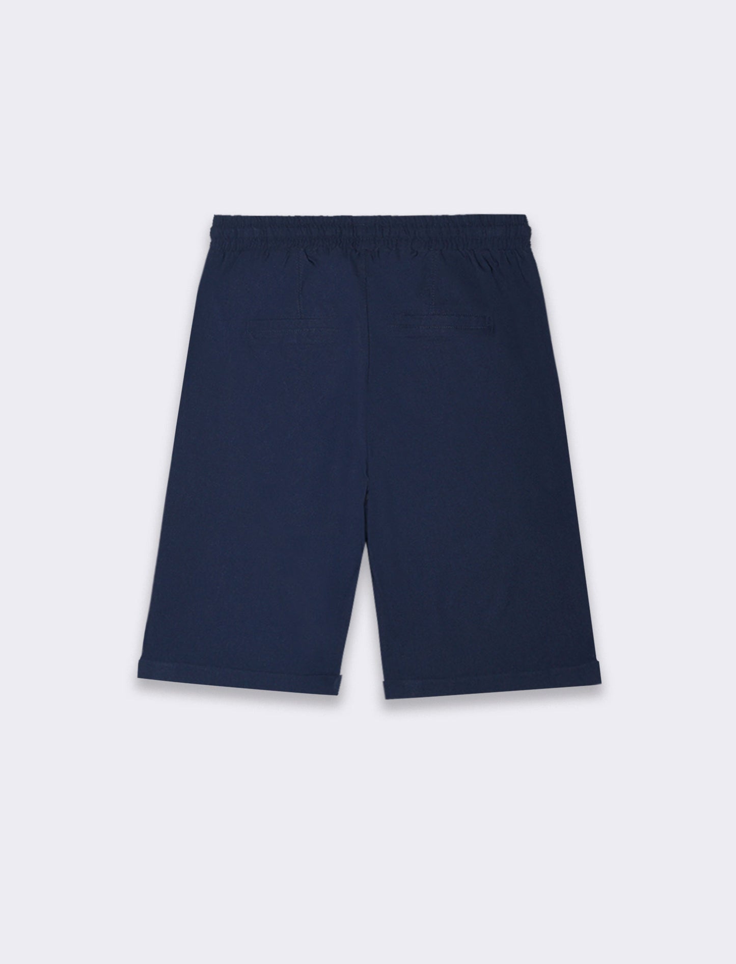 Bermuda con risvolto da donna - Blu