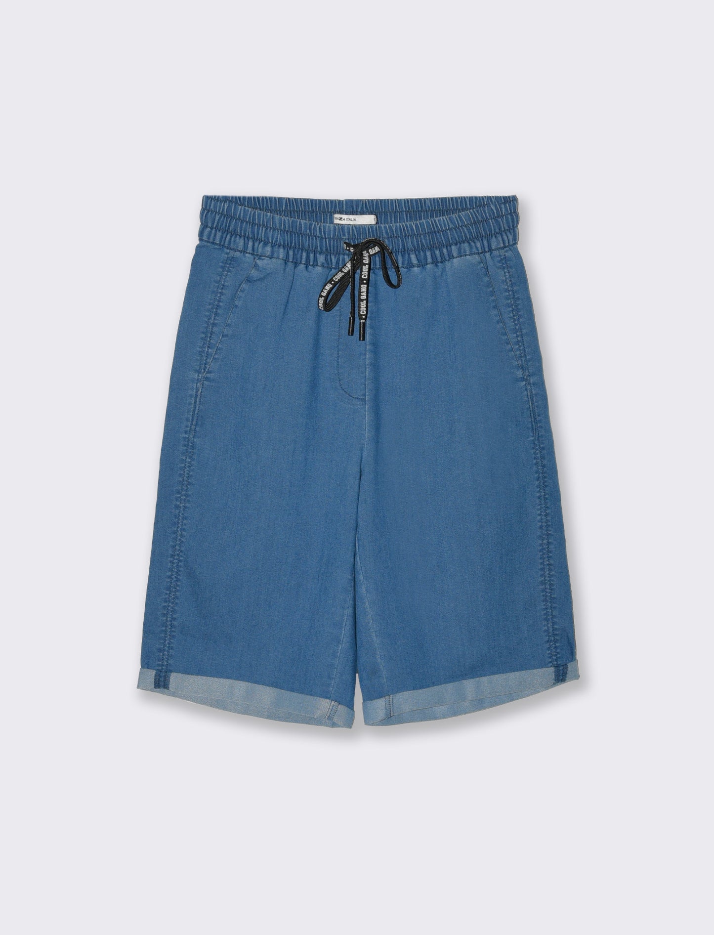 Bermuda con risvolto da donna - Denim