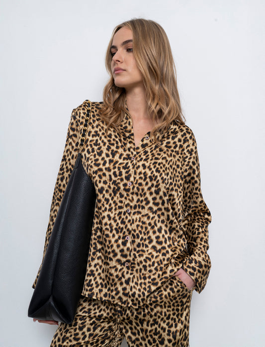 Camicia in satin da donna - var 1