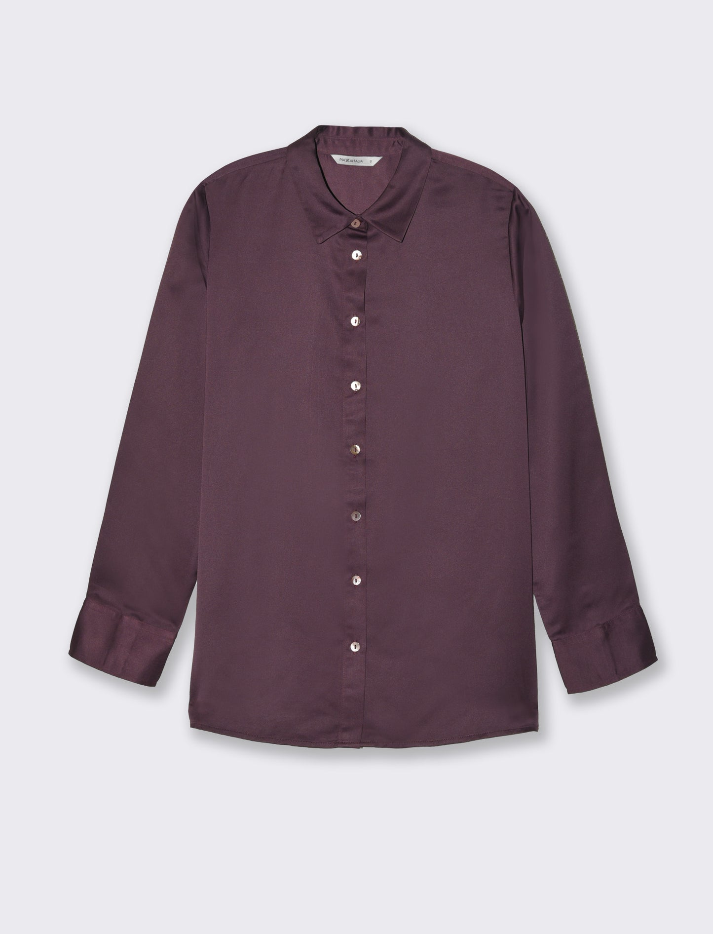 Camicia in satin da donna - Viola
