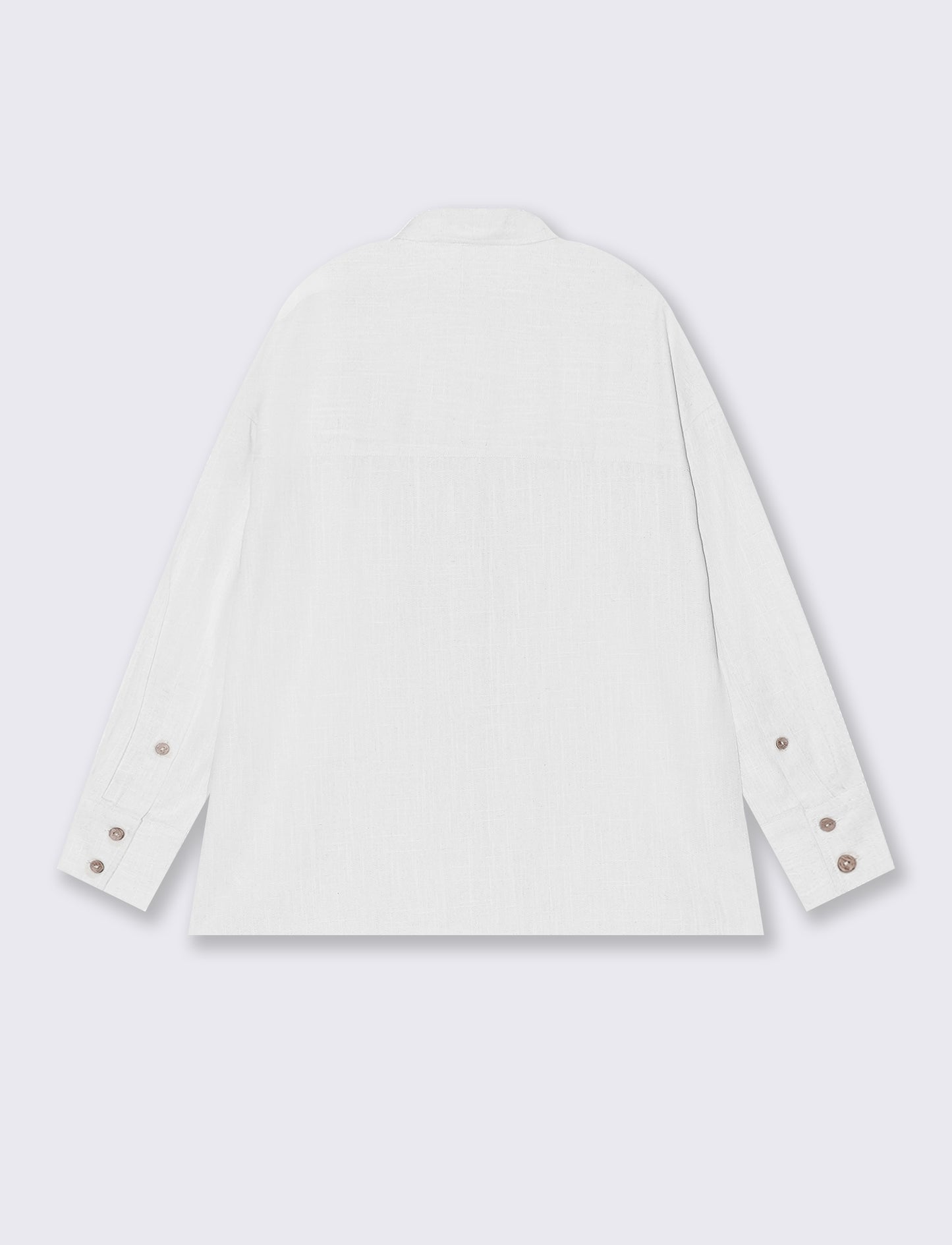 Camicia con bottoni al fondo da donna - Bianco