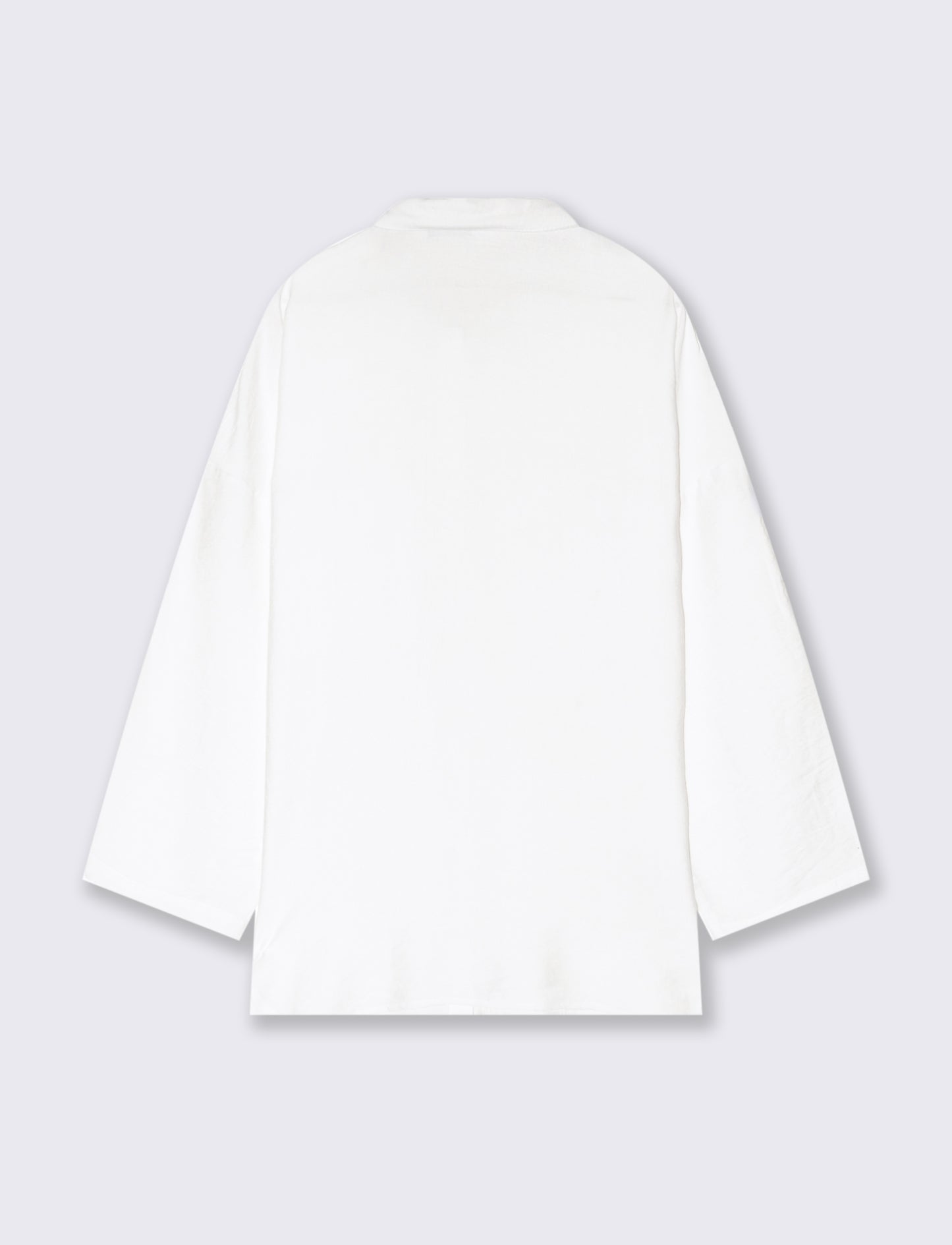 Camicia con tasche sul petto da donna - Bianco