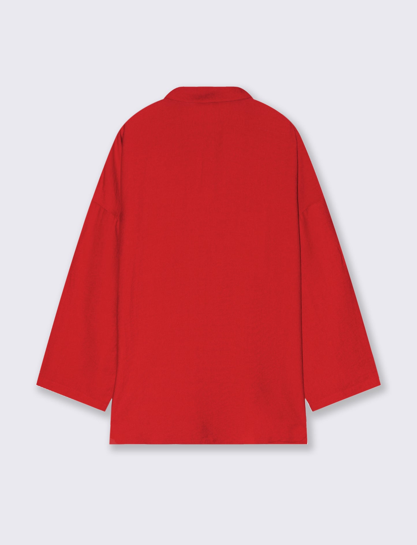 Camicia con tasche sul petto da donna - Rosso scarlatto