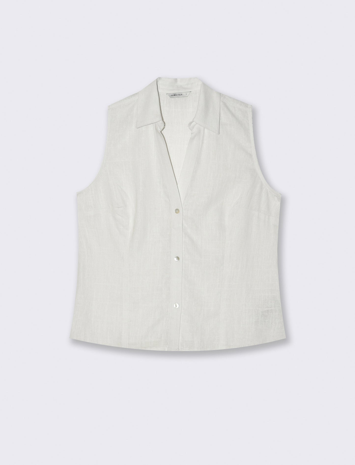 Camicia giromanica da donna - Bianco