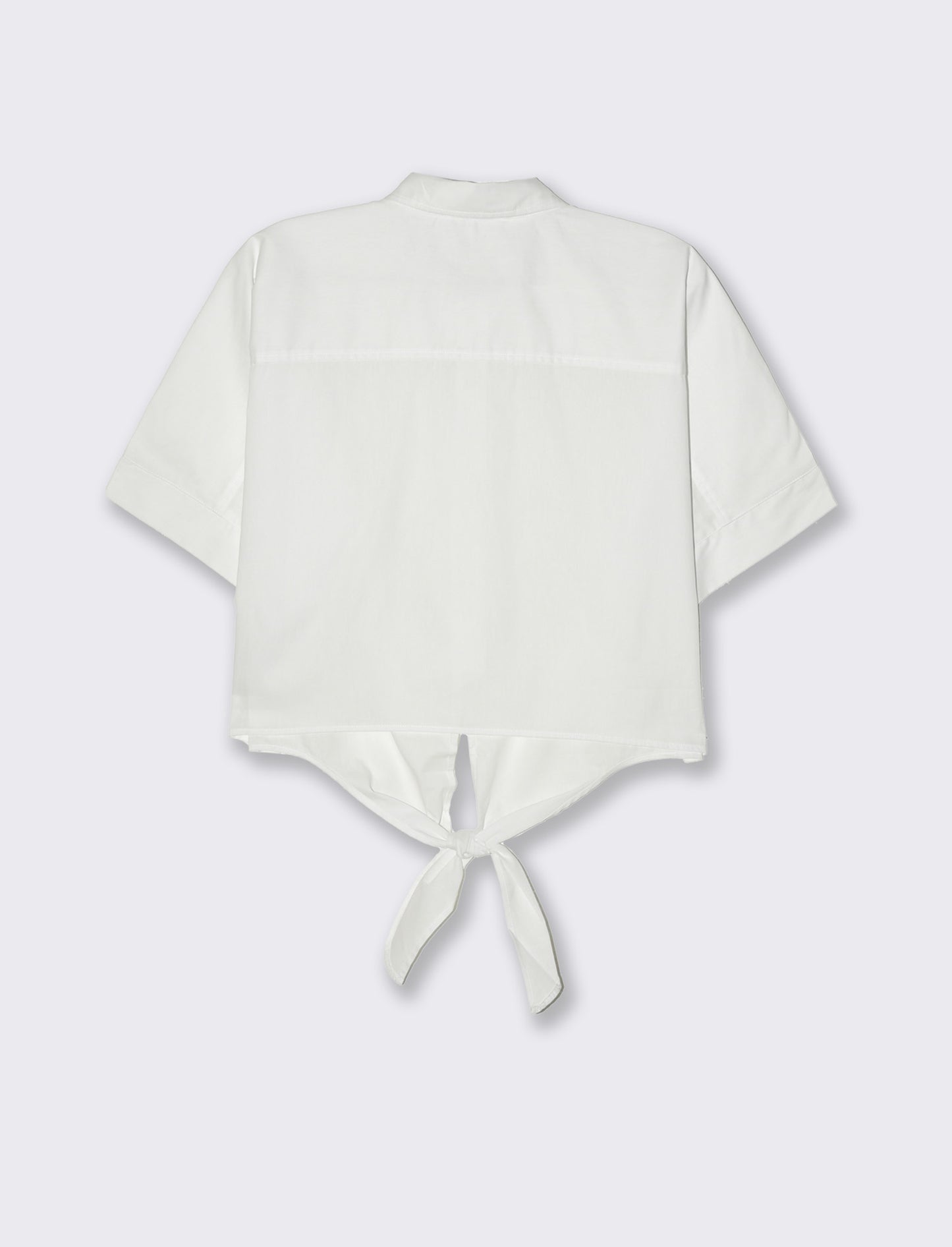 Woman's knot front shirt - White