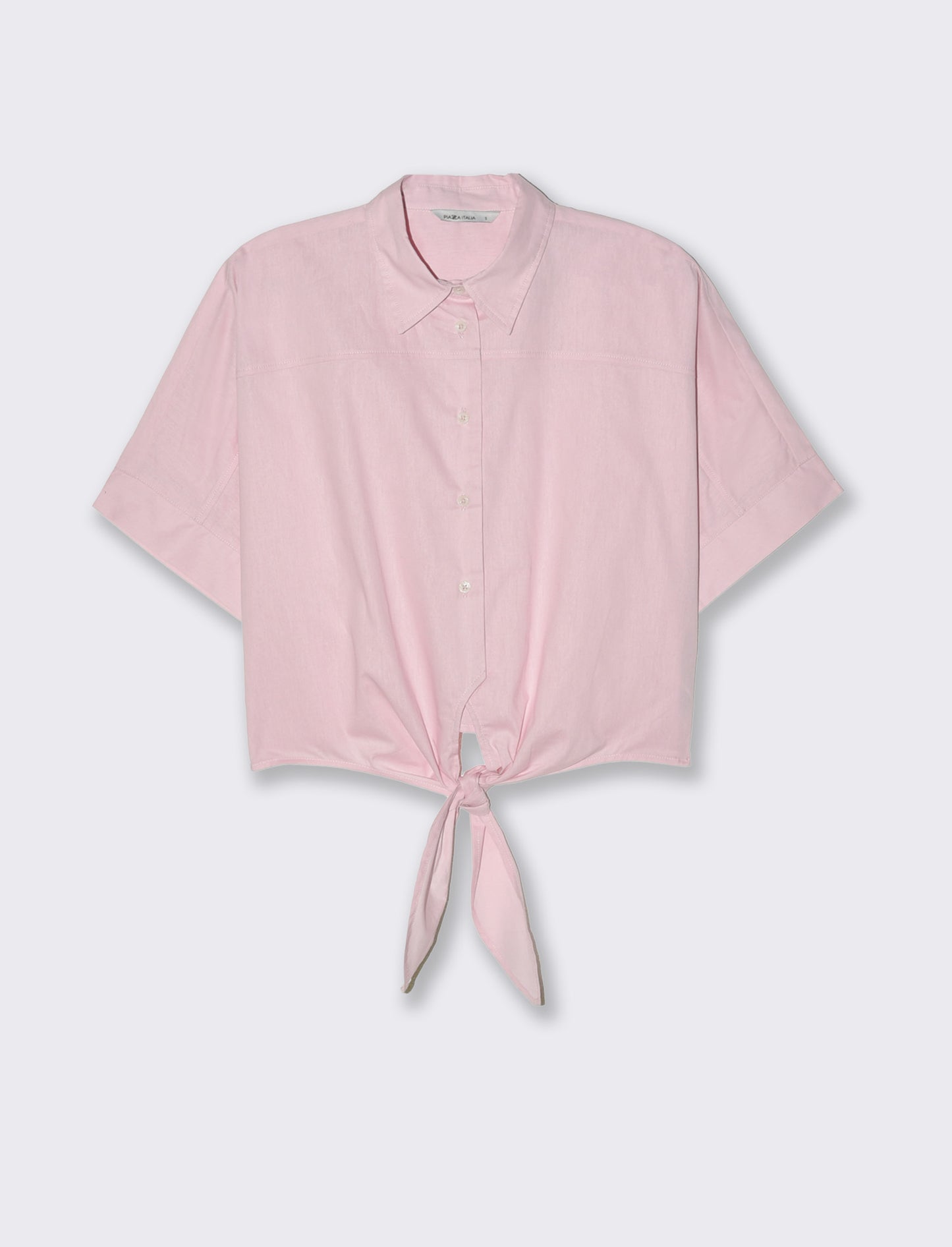 Woman's knot front shirt - Pink