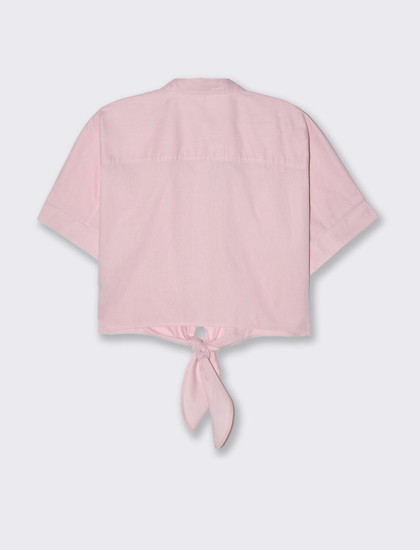 Woman's knot front shirt - Pink