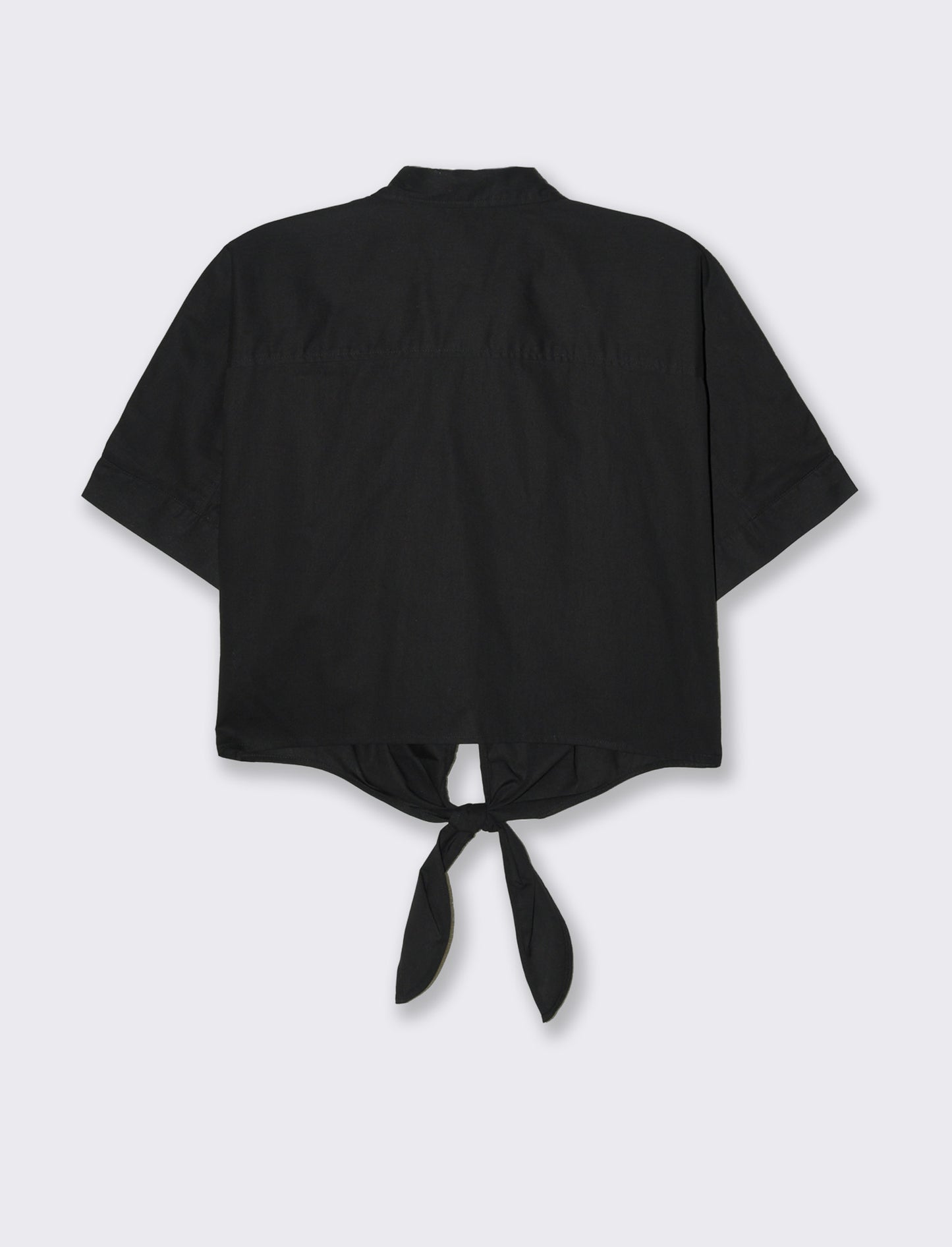 Woman's knot front shirt - Black
