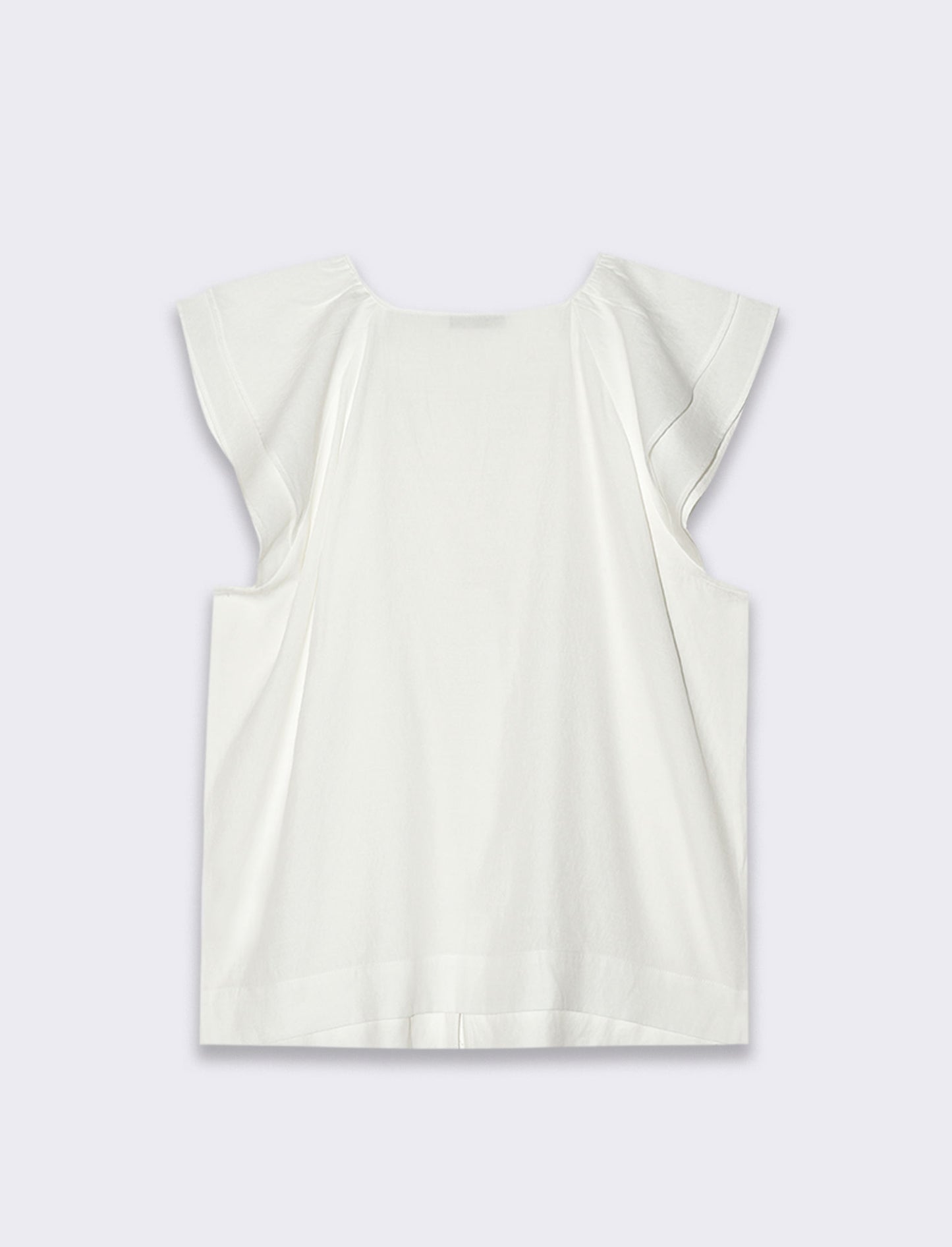Camicia con volant da donna - Bianco latte