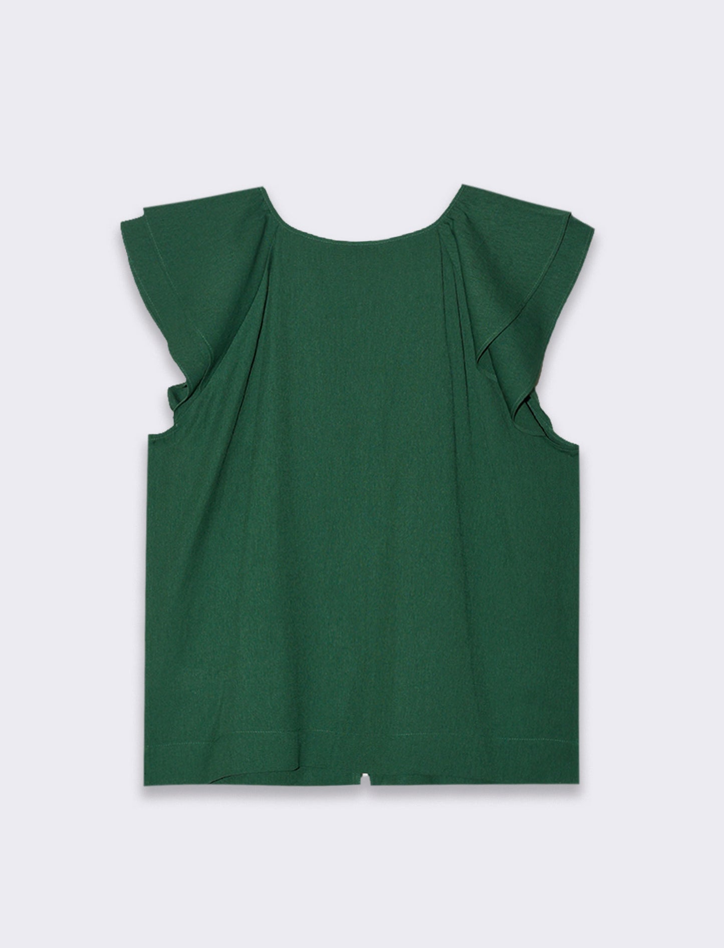 Camicia con volant da donna - Verde