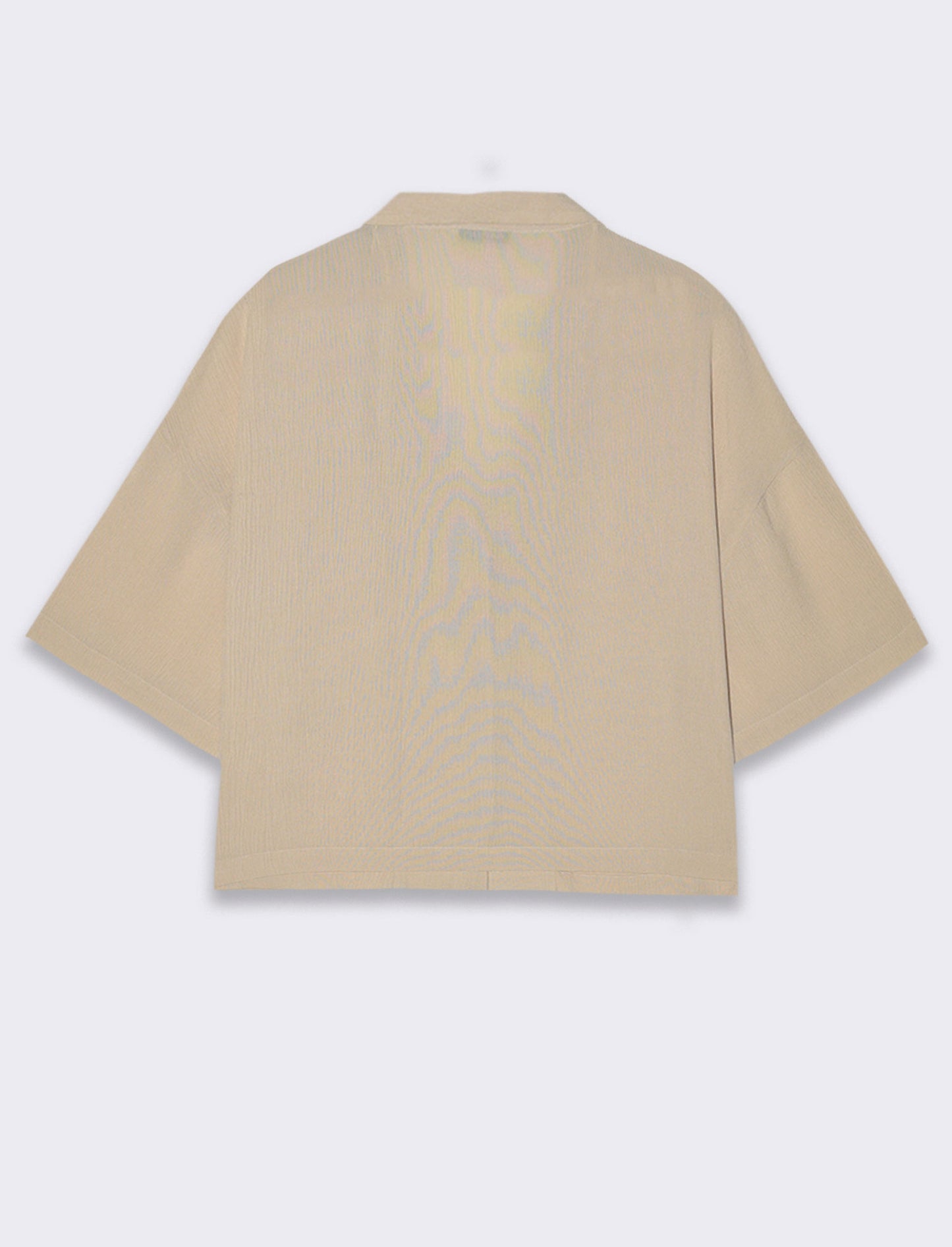 Camicia mezza manica da donna - Beige corda