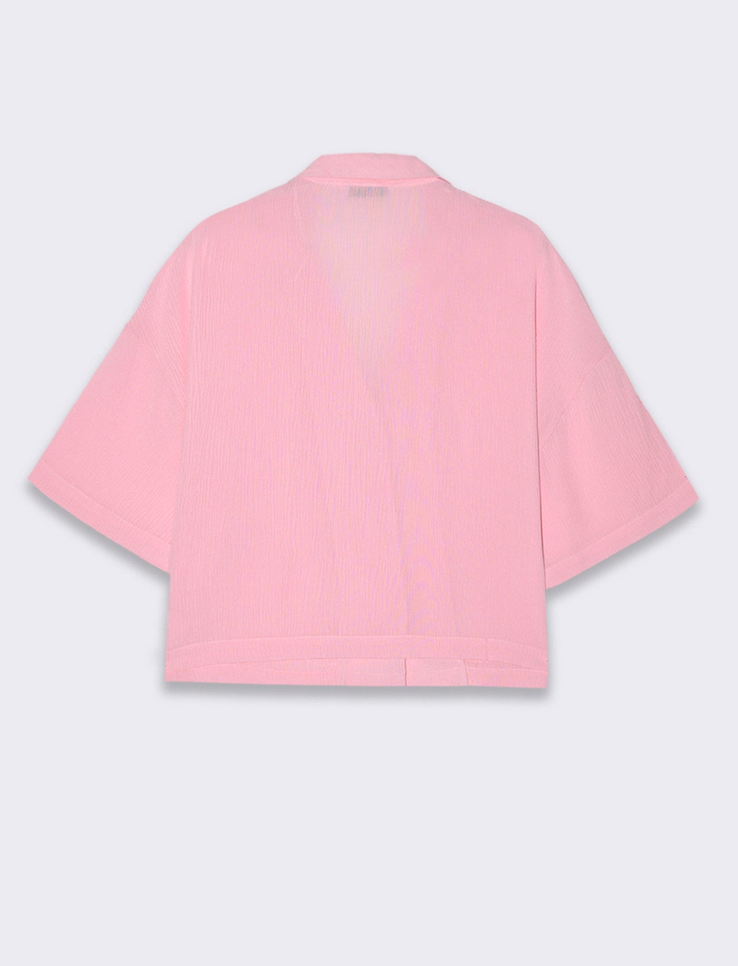 Camicia mezza manica da donna - Rosa plum