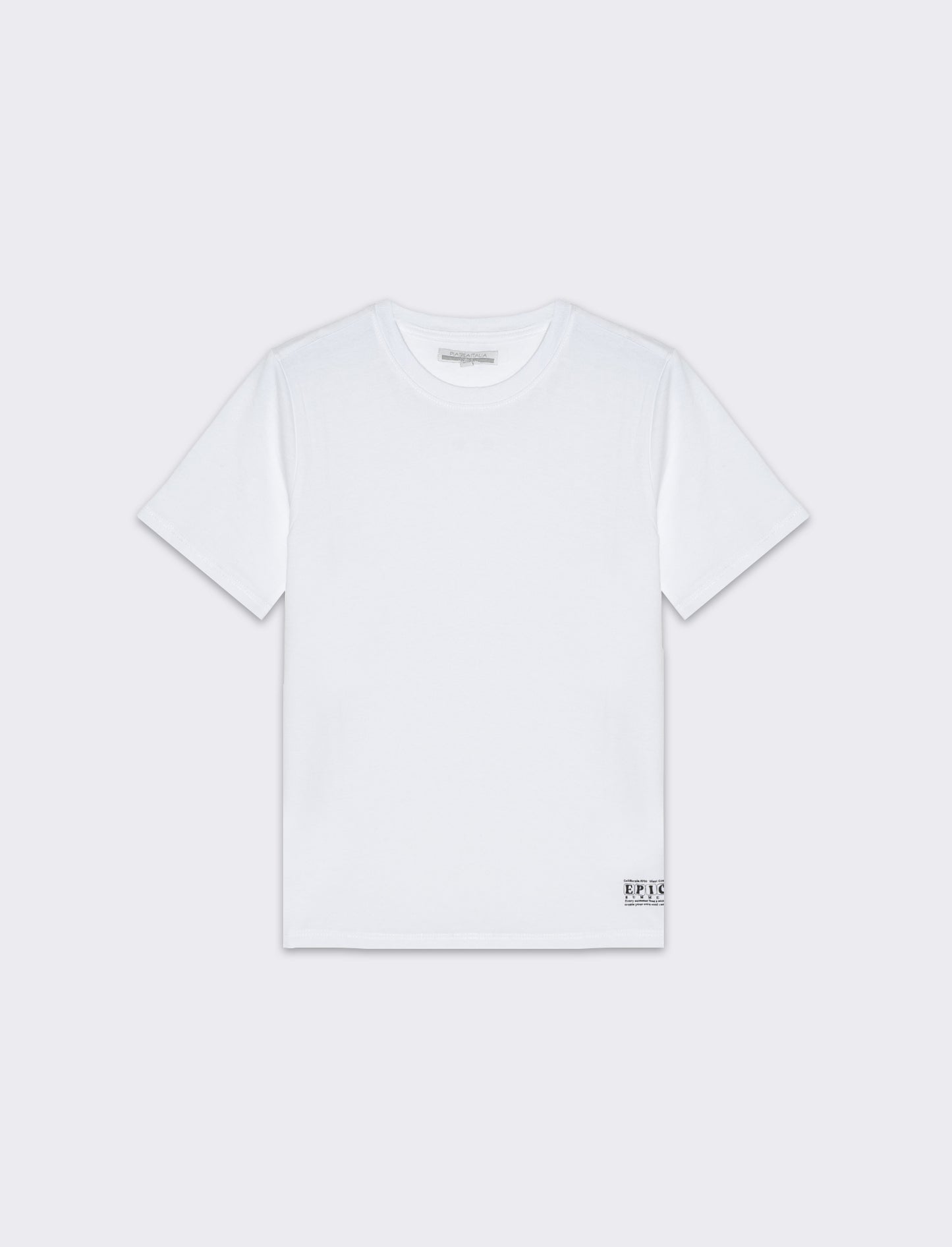 T-shirt basica mezza manica da bambino - Bianco