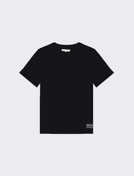 T-shirt basica mezza manica da bambino - Nero