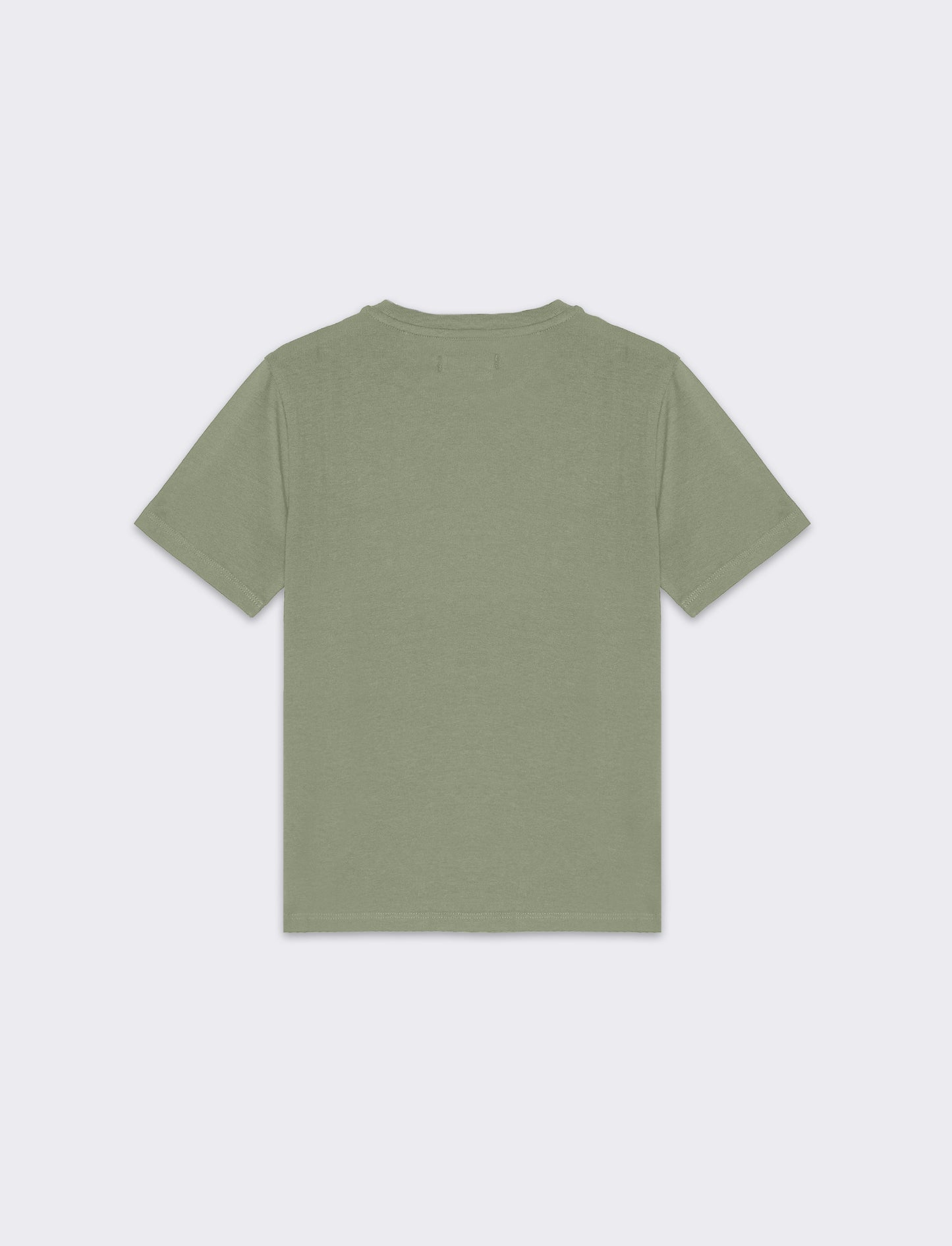 T-shirt basica mezza manica da bambino - Verde salvia