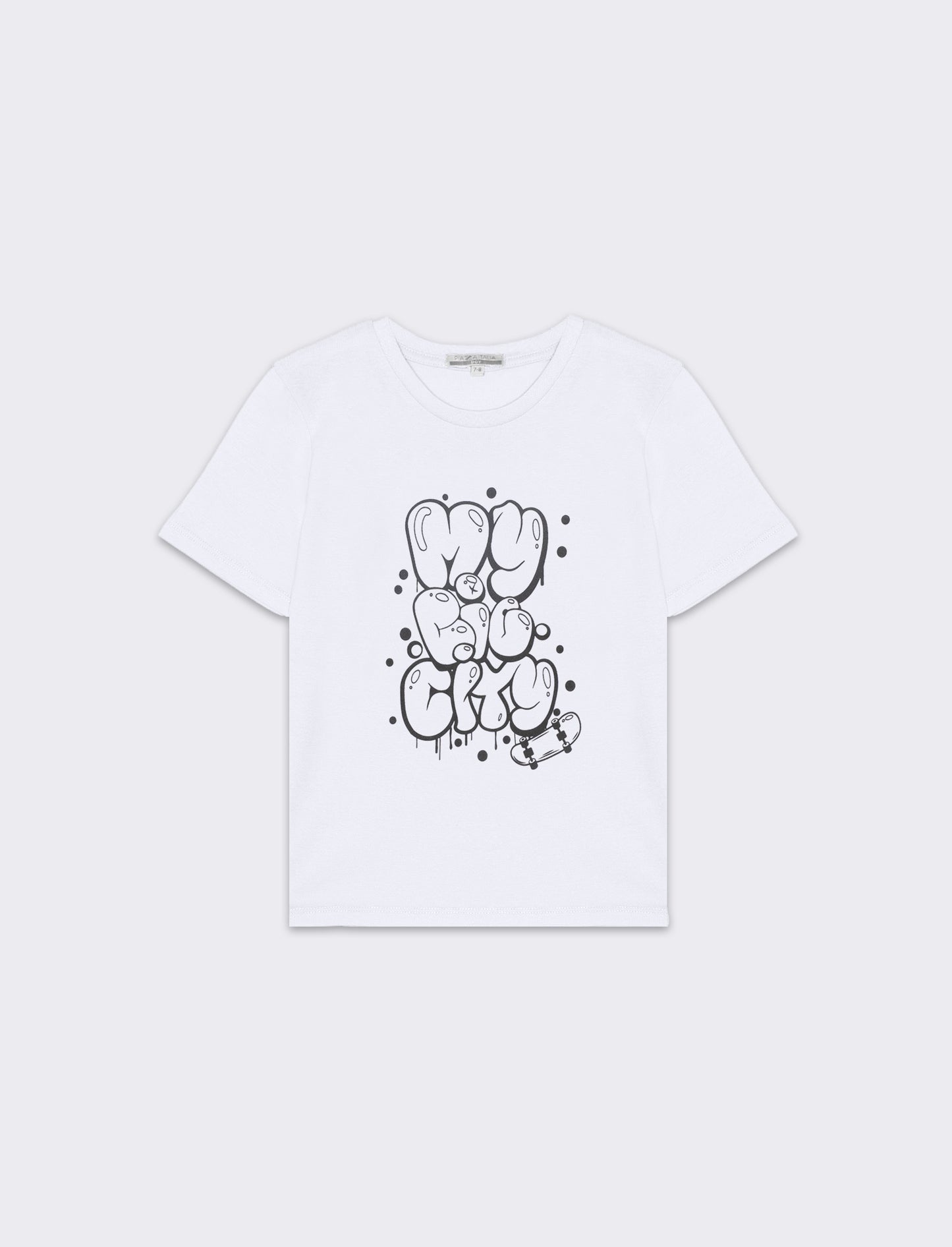 T-shirt con stampa da bambino - Bianco