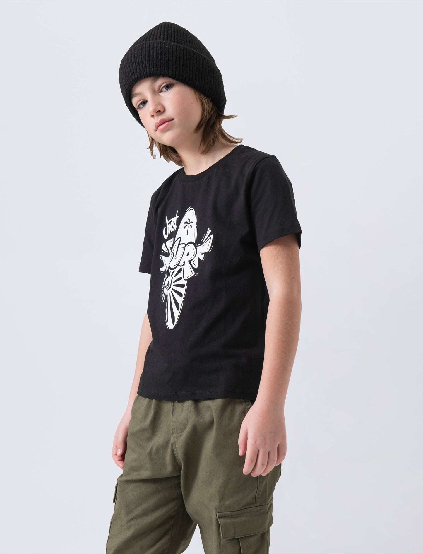 T-shirt con stampa da bambino - Nero