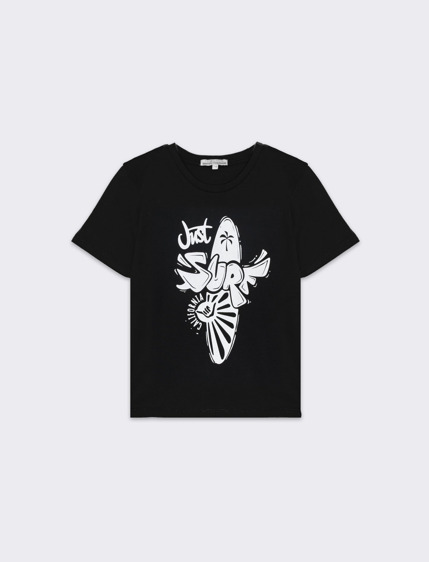 T-shirt con stampa da bambino - Nero