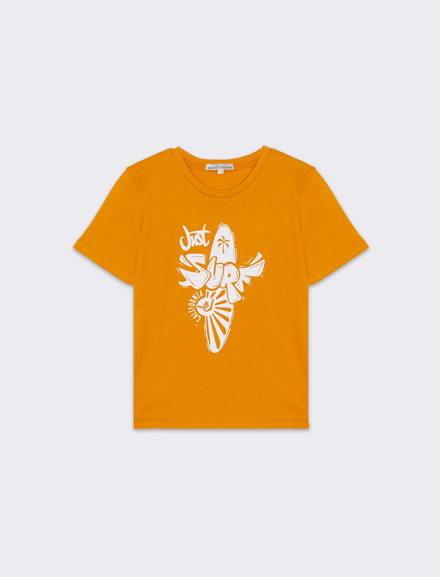 T-shirt con stampa da bambino - Arancio