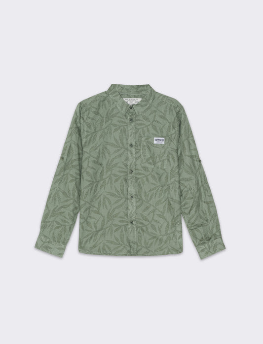Camicia stampata da bambino - Verde salvia
