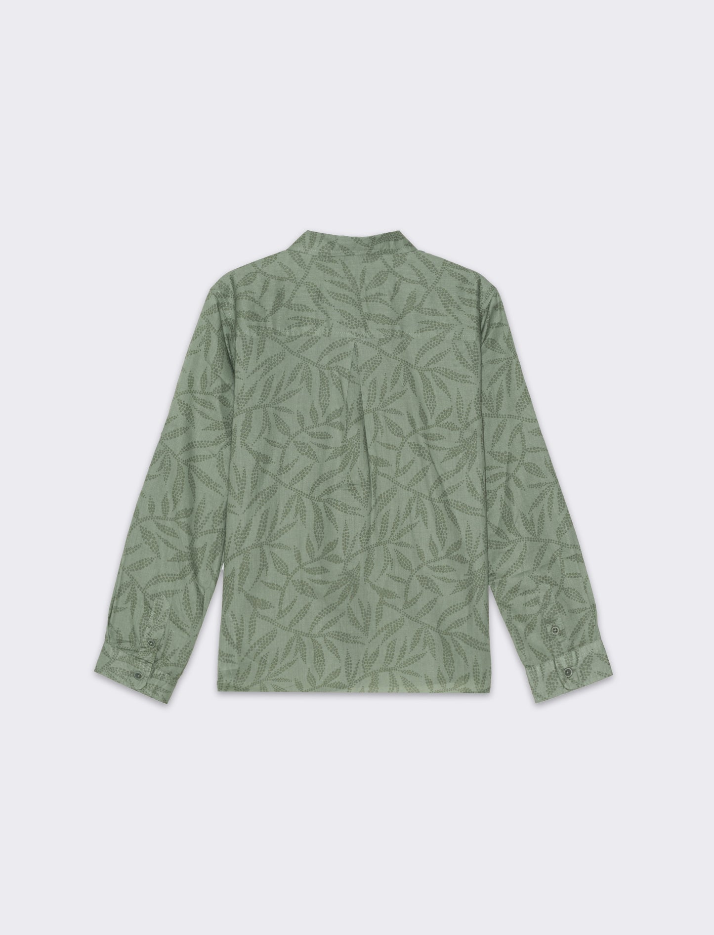 Camicia stampata da bambino - Verde salvia