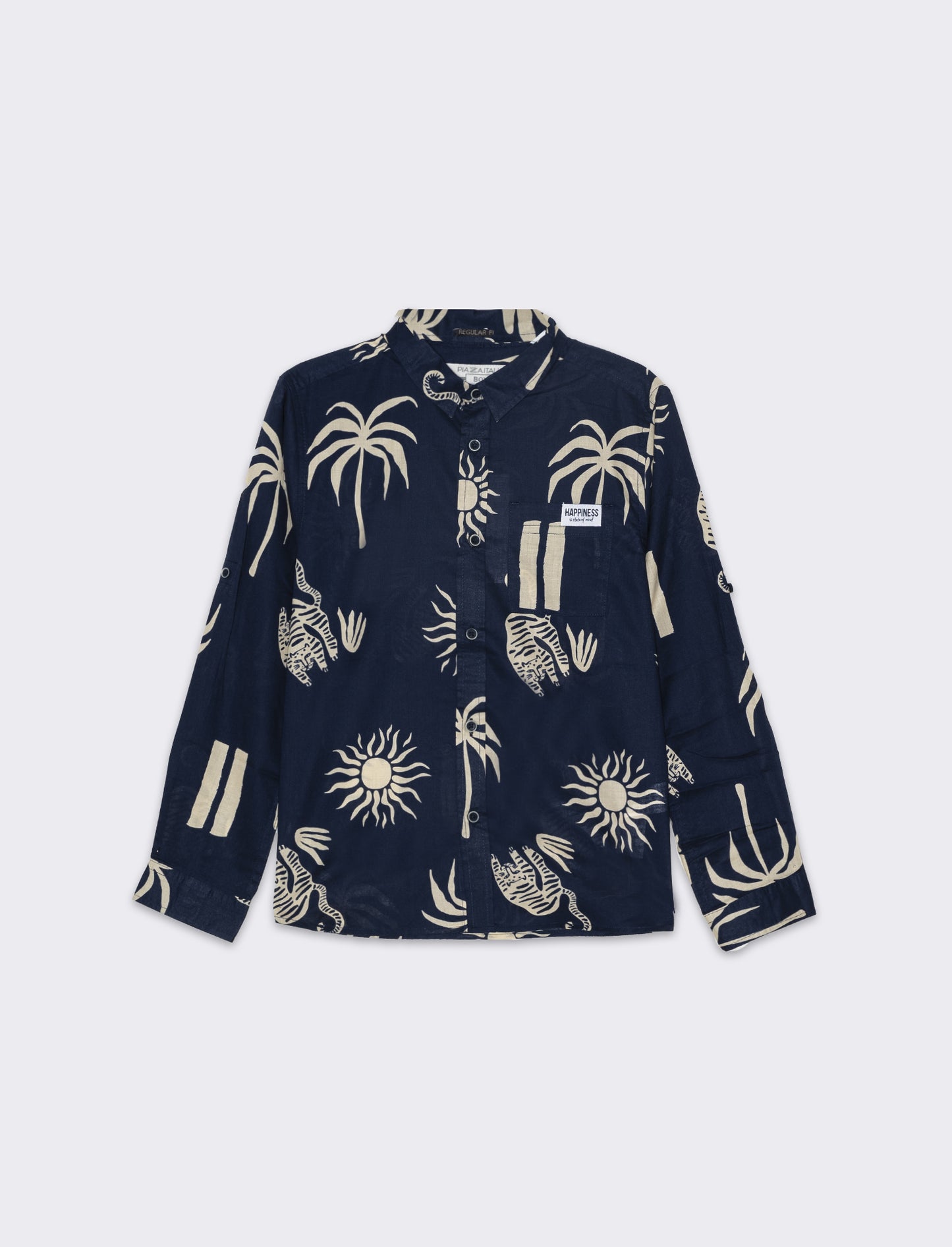 Camicia stampata da bambino - Blu