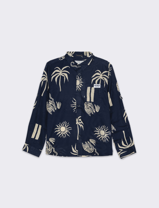 Camicia stampata da bambino - Blu